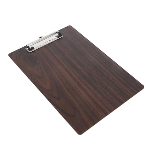 DIYEAH Zwischenablage Anbringen von Brettklammern Klebeband handbemalte Brettklammern Papptüten Holz Clipboard Zeichenbrett Klemmbretter aus Holz Zeichenzubehör Holz und Edelstahl Coffee von DIYEAH