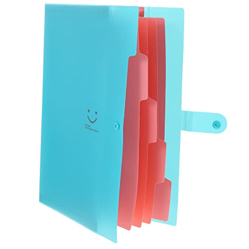 DIYEAH a4 Ordner a4 akkordeonordner Datei-Organizer-Ordner Akkordeon-Datei-Organizer erweiterbare Ordner aufbewahrungssack storage pockets büro zubehör Quittungsmappe Aktenordner Blue von DIYEAH