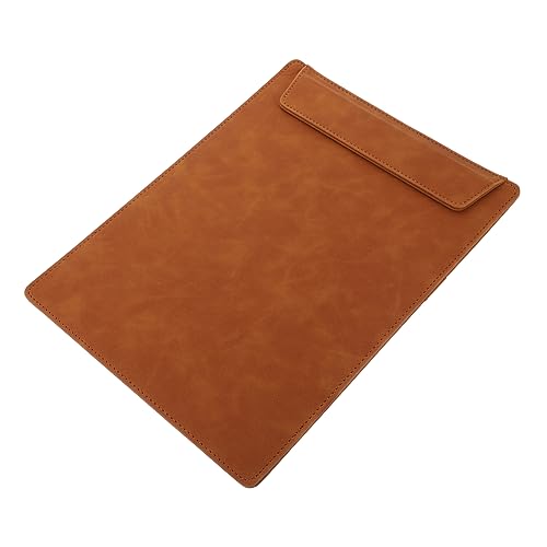 DIYEAH buchstabentafel write board Schreibunterlage Schreibbrett cartape Memo-Klemmbretter Zwischenablage schreiben Business-Zwischenablage Dokumentenklammer Büroklammer Leder Brown von DIYEAH