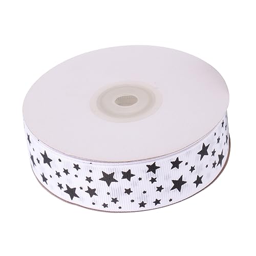 DIYEAH geripptes band selber machen seidenband ribbon bastelmaterial ziehschleifenband Hochzeitsdekorationen Mini-Bogen Kuchen stutzenhalter Geschenkband Geschenkverpackungsstreifen Weiß von DIYEAH