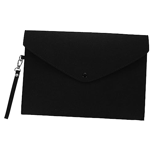 Dokumententasche Aus Filz Dokumentenordner Schreibtischaufsatz Papierordner Dokumentenhalter-ordner Dokumentenhalter Aus Filz Business-datei-papier-organizer Dekor Filzstoff Black DIYEAH von DIYEAH