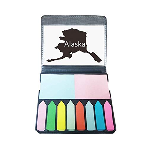 Alaska USA Karte Sterne Streifen Flagge selbstklebend Notiz Farbe Seitenmarkierungsbox Alaska USA Karte Sterne Streifen Flagge selbstklebend Notiz Farbe Seitenmarkierungsbox von DIYthinker