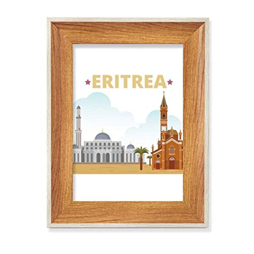 City Castle Building Eritrea Schreibtisch Holz Bilderrahmen Display Bild Kunst Gemälde mehrere Sets von DIYthinker