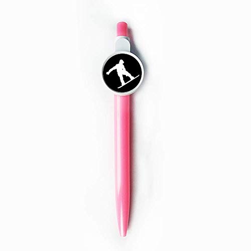 DIYthinker Jumping Skateboarding Sport Black Silhouette Retractable Kugelschreiber Roller Ball Pen Blue von DIYthinker