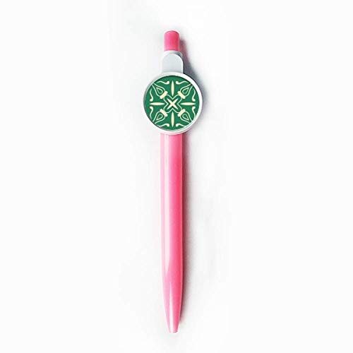 DIYthinker Talavera Style Green Decorative Pattern Retractable Kugelschreiber Roller Ball Pen Blue von DIYthinker