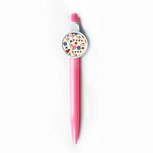 DIYthinker USA Candy Gift Festival Flower Love Heart Retractable Kugelschreiber Roller Ball Pen Blue von DIYthinker