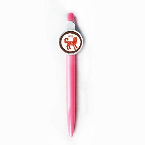 DIYthinker Year Of Dog Animal China Zodiac Red Retractable Kugelschreiber Roller Ball Pen Blue von DIYthinker