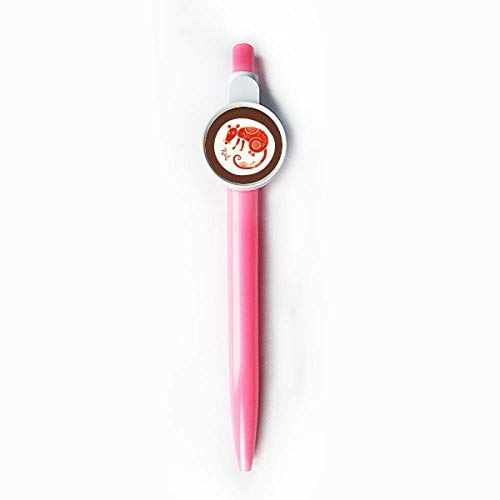 DIYthinker Year of Rat Animal China Zodiac Red Retractable Kugelschreiber Roller Ball Pen Blue von DIYthinker