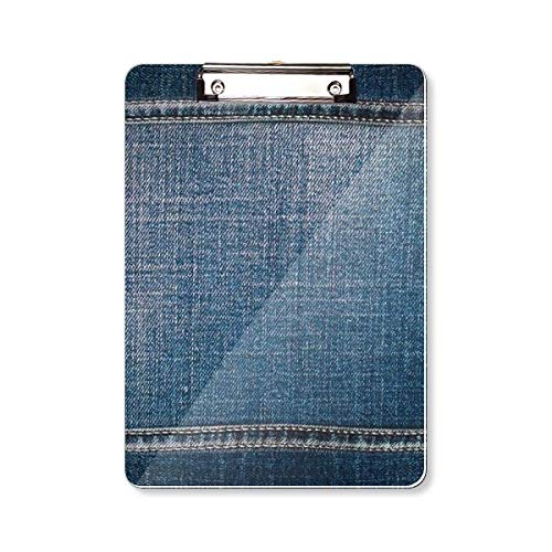 Denim Jeans-Cowboy-Futter, Textil-Klemmbrett, Ordner, Schreibblock, Trägerplatte, A4 von DIYthinker