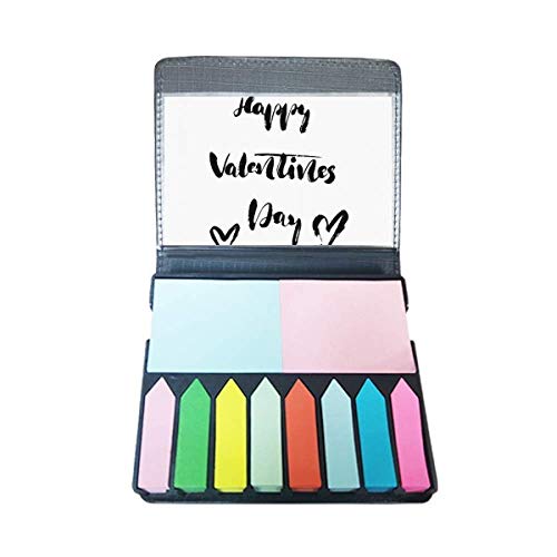 Haftnotizen mit Herz-Zitat "Happy Valentine", selbstklebend, Farbe von DIYthinker