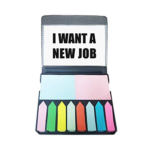 "I Want A New Job" Selbstklebende Notizen, farbige Seitenmarkierungsbox von DIYthinker