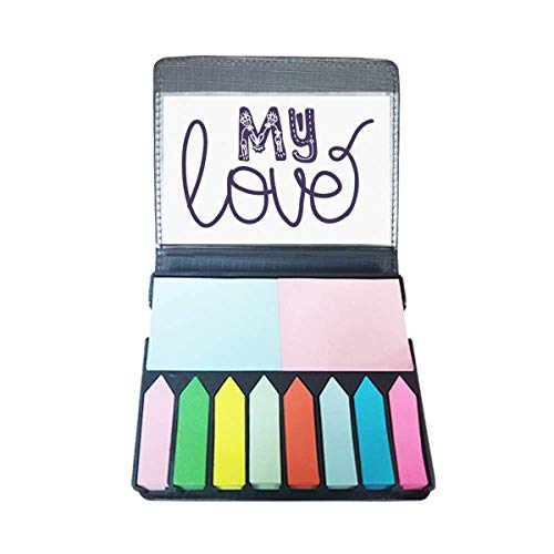 My Love Haftnotizen, niedliches Zitat, Handschrift, Farbe, Seitenmarker-Box von DIYthinker