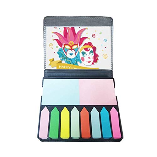 Paar Maske Happy Carnival of Venice Selbstklebende Note Bunte Page Marker Box von DIYthinker