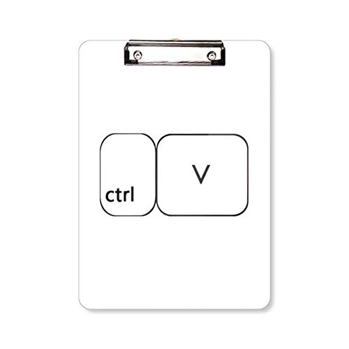 Tastatur-Symbol Strg V Klemmbrett Ordner Schreibblock Trägerplatte A4 von DIYthinker