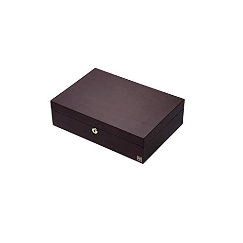 Schmuckkästchen, Schmuckkästchen, Schnallen-Schnappverschluss und Magnetverschluss, großes Leder-Design, schwarzer Schmuck-Organizer von DJFHDIHRFHBVCASIJ