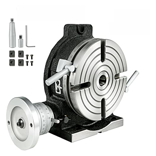 Vertikaler horizontaler Präzisions-Drehtisch, 200 mm, 4 Schlitze, HV-Arbeitstisch, neigbar, 360-Grad-Fräs-Bohrmaschine von DJFHDIHRFHBVCASIJ