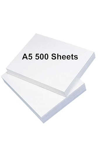 DJP Weißes Qualitätsdruckpapier, A5, 100 g/m², 500 Blatt von DJP