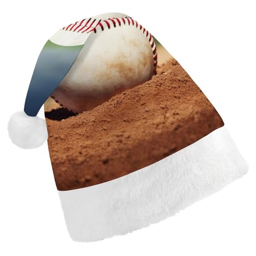 DJUETRUI Weihnachtsmütze, lustige Weihnachtsmütze, Baseballmütze, für Erwachsene, weicher Plüsch, Weihnachtsmannmütze, bequeme Weihnachtsmütze von DJUETRUI