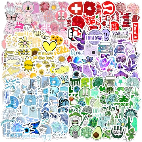 DKDDSSS 300 Stück Aufkleber, SüßE Aufkleber, Aesthetic Sticker Set, Wasserfeste Farbige Aufkleber, für Fahrrad Motorrad Graffiti Skateboard Laptop Computer Gepäck, Jungen und Mädchen von DKDDSSS