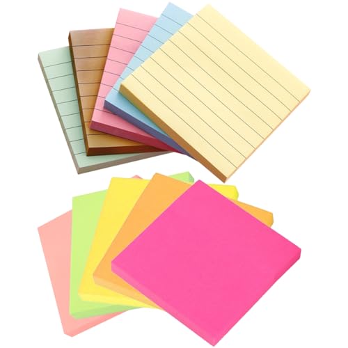 DKDDSSS 900 Pcs Haftnotizen Klebezettel, Sticky Notes Selbstklebende Haftnotizzettel Klebezettel, Extra-stark Klebende Notizzettel für To-Do-Listen und Erinnerungen, für Schule, Zuhause, Büro von DKDDSSS