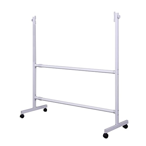 DLAZUM Beweglicher Whiteboard-Ständer, rollende, trocken abwischbare Tafel-Staffelei mit Rädern, für Büro, Klassenzimmer, Zuhause von DLAZUM