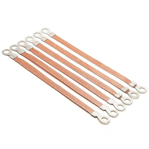 10 stücke Erdungsdraht Kupfer Verkleidet Aluminium Geflecht Draht Spanne Kabel Brücke Boden Verbindung Draht(Length 200mm,2.5mm2) von DLNTXFDG