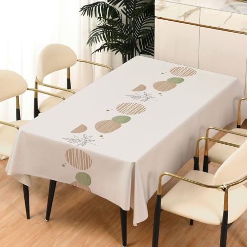 Tischdecke, wasserdicht und ölbeständig, PVC-Tischdecke, schmutzabweisend, pflegeleicht, Tischdecke für drinnen und draußen 100 * 160cm G von DMBAOD