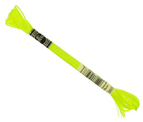 DMC 16093 Lichteffekte Stickgarn 8,7 Yards-Neon Gelb von DMC