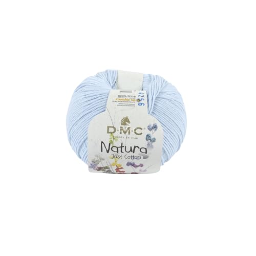 DMC 302-N05 Garn, 100% Baumwolle, Bleu Layette N05, 9x9x7 cm, 50 von DMC