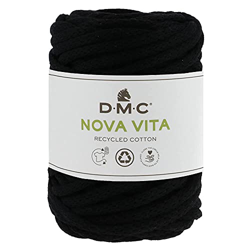 DMC 384-002 Garn, Cotton, 002 Schwarz, 55 m, meter von DMC