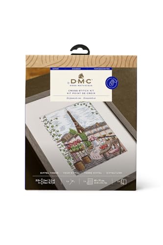 DMC - DMC Eiffel Tower (20x25.7cm) Kreuzen Stich Stickerei Bausatz - 1 Setzen von DMC