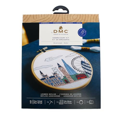 DMC - Londoner Skyline von Kseniia Guseva Stickset Niveau mittel von DMC