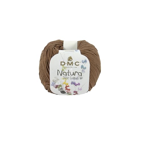 DMC Natura Just Baumwolle Garn 50 g, 155 Meter Länge, #N041 Braun von DMC