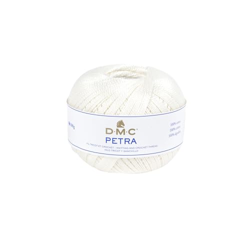 DMC - Petra, Häkel- und Strickgarn | 100% Baumwolle - Ideal für Kleidung, Babykleidung und Wohnaccessoires | 100 Gr von DMC