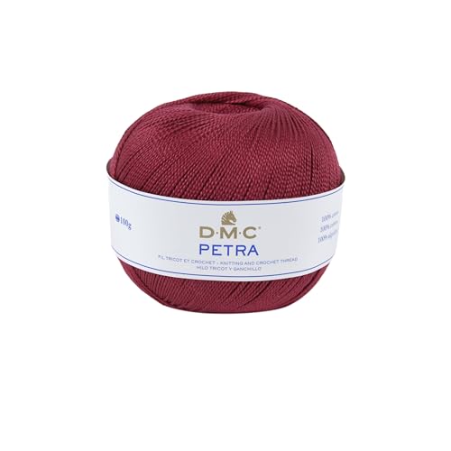 DMC Petra Garn, 100% Baumwolle, Dark rot, Größe 3 von DMC