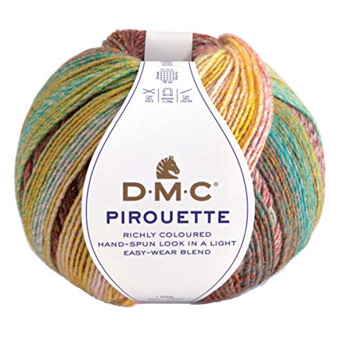 DMC - Pirouette-Garn, warm und weich | ideal für alle Arten von Kleidung | 200 g, 500 m, 10 Farben von DMC