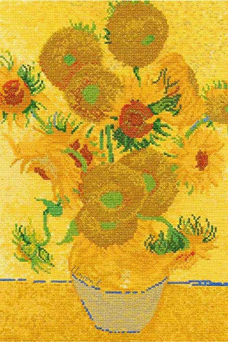 DMC - Sonnenblumen von Van Gogh, The National Gallery Kreuzstichset Niveau fortgeschritten von DMC