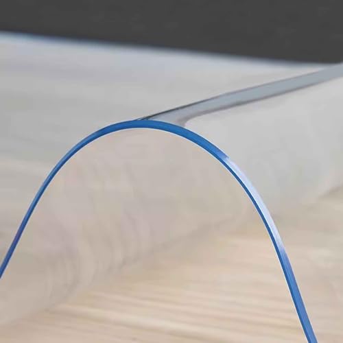 Transparenter Tischplattenschutz, 2 mm dick, transparente, wasserdichte PVC-Tischdecke, strapazierfähige, durchsichtige Kunststoff-Tischdecke, 100 % wasserdichte Tischabdeckung, ölabweisende Schreibti Transparenter Tischplattenschutz, 2 mm dick, transparente, wasserdichte PVC-Tischdecke, strapazierfähige, durchsichtige Kunststoff-Tischdecke, 100 % wasserdichte Tischabdeckung, ölabweisende Schreibti von DMCHENGMA