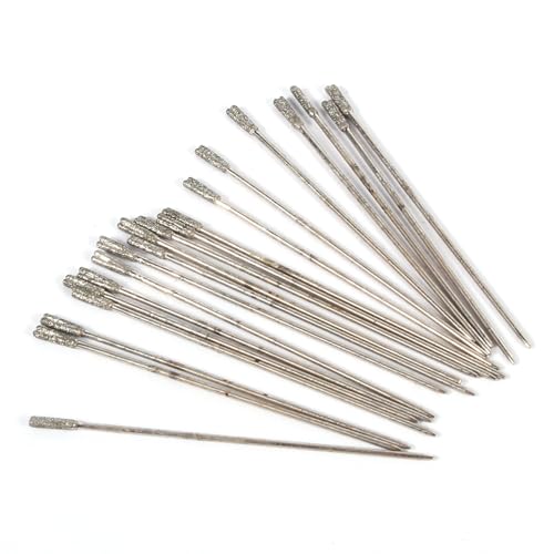 20PCS 1mm Diamant beschichtete Lapidarbohrer Nadel für Schmuck Achat von DMLENGOIN