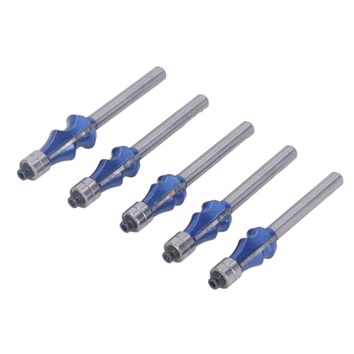 5PCS 1/4in Schaft Router Bit Doppel Lager Fräser für Holzbearbeitung Schneiden Schlitzen Formen von DMLENGOIN