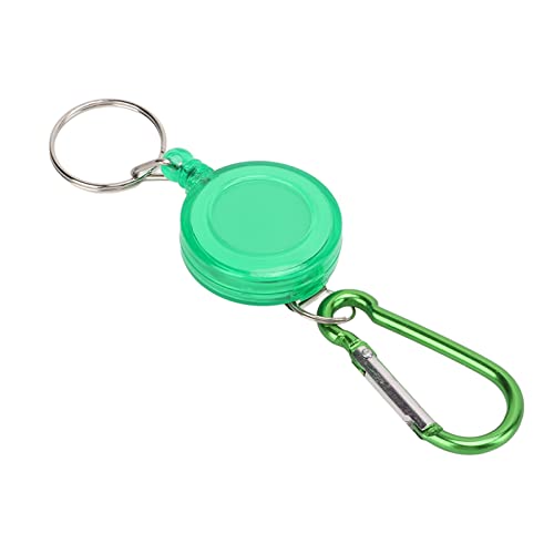 Nylon Seil Teleskope Einbrecher -Werkzeug Mini Anti Lost Retractable Taste Keychain Schnalle für Outdoor Camping (Grün) von DMLENGOIN