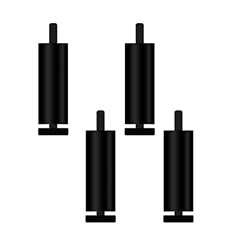 DMMFTERL 4 Stück Möbelbeine/Tischbeine/Sofabeine/Bankbeine/Ersatzbeine aus Aluminiumlegierung/M8-Gewinde (metrisch 8 mm)/?für Kommoden, Sideboards, Beschichtungstische, Werkbänke (20 cm, sc von DMMFTERL