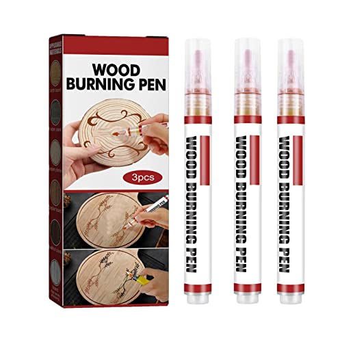 Filzstift, 3 Stück Brennstift, Filzstifte für DIY Holzmalerei, geeignet für Künstler und Anfänger in DIY-Holzprojekten von DNCG