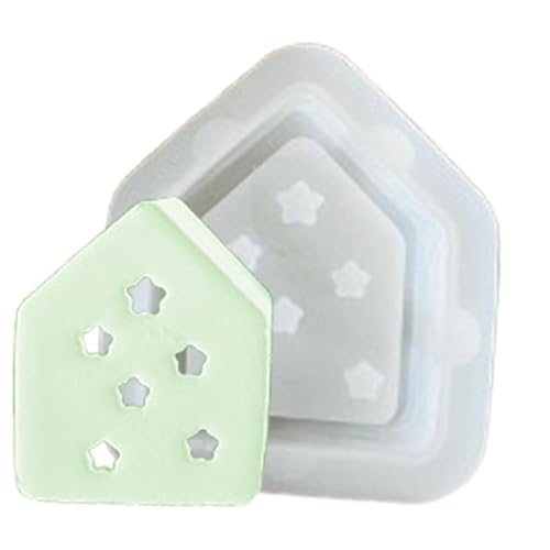 Silikon Moulds for Crafting, Seasonal Decor Moulds, Candle Mould House Shape Small Silicone Molds, Reusable Non-Stick Soap Molds Resin Molds For Soap von DNCG