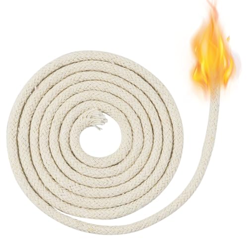 DNDGDLUA 2 Meters für Öllampen, 4mm Candle Wick Kerzen Dochte Geflochtener Baumwoll Docht Light Dochte für Kerzen für Öllampen und Kerzen DIY handgefertigte Kerzenherstellung, 100cm*2 von DNDGDLUA