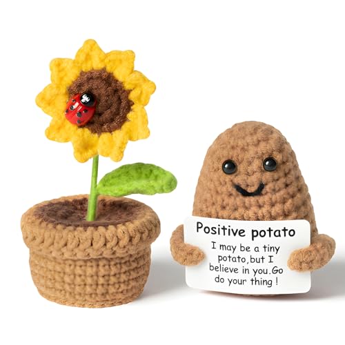 DNSHAN Positive Kartoffel,Geschenke für Freund,Lustige Positive Kartoffel,Motivationsgeschenke,Kleine Geschenk Beste Freundin,Kleine Umarmung Pocket Hug Potato Glücksbringer,Geschenk für Frauen von DNSHAN