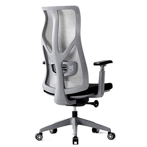 Bürostuhl, ergonomischer Bürostuhl, Netzstoff, Home-Office-PC-Stuhl, hohe Rückenlehne, Drehstuhl für Führungskräfte, höhenverstellbar mit dicker Sitzfläche, verstellbare Hebe-3D-Armlehnen, Drehstuhl von DNZDJTUA