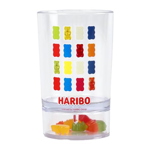 DO'HOME HARIBO Goldbear Tasse – Lustige Tasse mit Goldbär-Charms im Inneren, Geschenkidee für Haribo Süßigkeitenliebhaber, Kinder, Freunde, Erwachsene und Kollegen, BPA-freier Trinkbecher, 200 ml, von DO'HOME