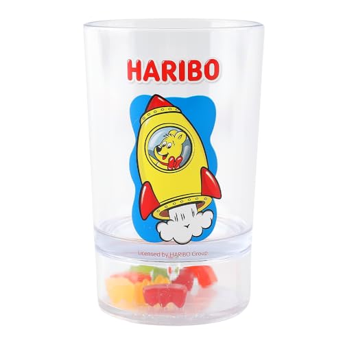 DO'HOME HARIBO Goldbear Tasse – Lustige Tasse mit Goldbär-Charms im Inneren, Geschenkidee für Haribo Süßigkeitenliebhaber, Kinder, Freunde, Erwachsene und Kollegen, BPA-freier Trinkbecher, 200 ml, von DO'HOME