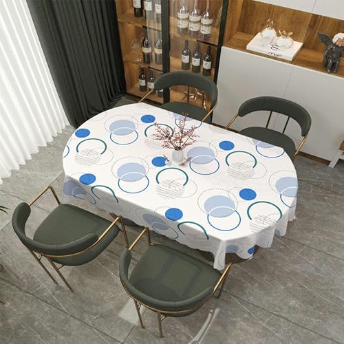 DOCOXI 160/180/200CM PVC-Tischdecke Abwischbare PVC-Tischdecke Ovaler Tisch Für Ovalen Tisch Outdoor Home Esstisch von DOCOXI